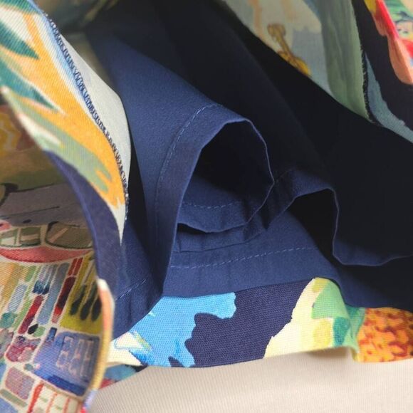 Talbots Vacation Travel Tropical Pleated Multicolor Skirt Size 2 - Picture 6 of 12